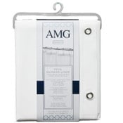 Wholesale - 70" x 72" Wht PEVA Shower Liner wMetal Grommets and Weighed Magnetic Hem C/P 12, UPC: 092903925979